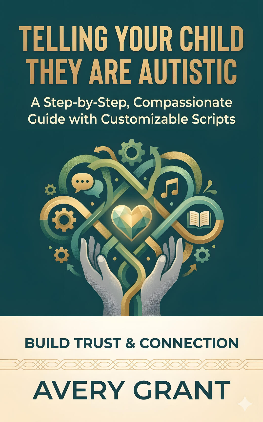 Book cover: Telling Your Child They Are Autistic - A Step-by-Step, Compassionate Guide with Customizable Scripts